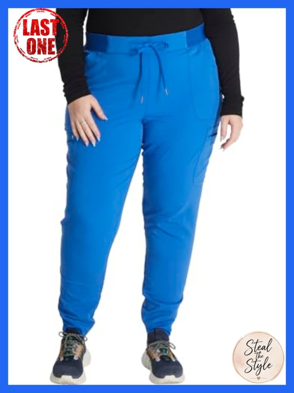 Cherokee Atmos Mid Rise Scrub Jogger Pants Pull-On Jogger 4 Pockets